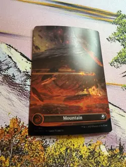 MTG Edge of Eternities Mountain Basic Land Common Galaxy Foil #0370 - Image 3