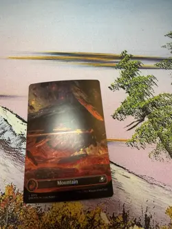 MTG Edge of Eternities Mountain Basic Land Common Galaxy Foil #0370 - Image 4