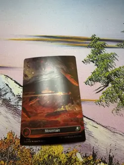 MTG Edge of Eternities Mountain Basic Land Common Galaxy Foil #0370 - Image 5