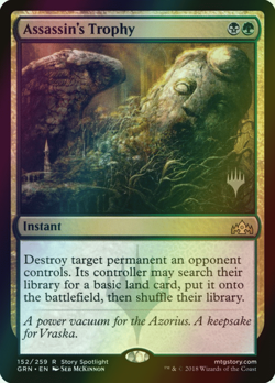 MTG Assassin's Trophy Promopack Stamped Foil ** Guilds of Ravnica ** English - Image 1