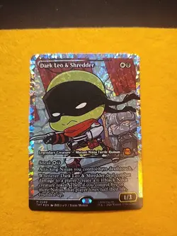 Dark Leo & Shredder (Showcase) (Fracture Foil) Teenage Mutant Ninja Turtles - Image 1