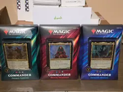 Commander 2019 Decks - Faceless Menace, Primal Genesis, Mystic Intellect LOT MTG - Image 1