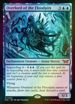 MTG Overlord of the Floodpits Foil ** Duskmourn: House of Horror ** English - Image 1