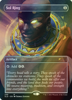 MTG Sol Ring Borderless Full Art Foil ** Secret Lair Drop ** English - Image 1