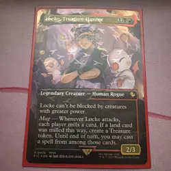 Locke, Treasure Hunter (Borderless) (Chocobo Track Foil) R Commander: FIC 475 NM - Image 1