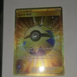 Pokemon Quick Ball Swsh01 216/202 Full Art Secret Rare Holo Perfect - Image 3