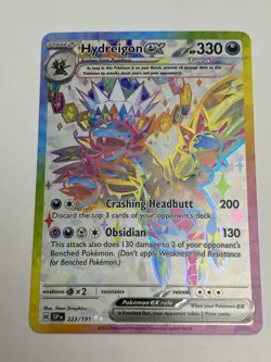 Pokemon TCG Hydreigon EX Surging Sparks Hydragon Card 223/191 NM - Image 2