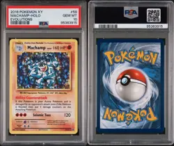 2016 POKEMON XY EVOLUTIONS #59 MACHAMP-HOLO PSA 10 - Image 3