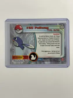 Poliwag #60 Holo Foil Topps Blue Pokemon Card - MP - Image 2