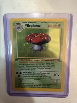 Vileplume 15/64 Jungle Holo Rare 80 HP Stage 2 Wizards Pokemon TCG - Image 1