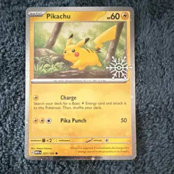 The Pokemon Company Pikachu 025/165 cosmo Holo 60 HP Pokemon TCG advent calendar - Image 1