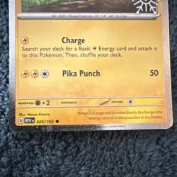 The Pokemon Company Pikachu 025/165 cosmo Holo 60 HP Pokemon TCG advent calendar - Image 2