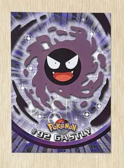 2000 Pokemon Gastly #92 TV Animation Edition Topps - Image 1