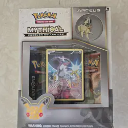 Pokemon Mythical Pokemon Collection Arceus Box Promo Booster Pin English - Image 1