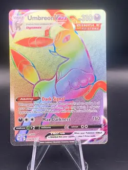 Pokemon 2021 Evolving Skies Umbreon VMAX Secret Rainbow Rare #214/203 - NM - Image 1