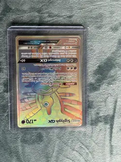 Sigilyph GX RAINBOW SECRET HYPER FULL ART 222/214 Pokemon SM Lost Thunder NM-M - Image 1