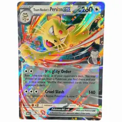 Pokemon TCG Destined Rivals Team Rockets Persian ex 150/182 Double Rare Holo 🔥 - Image 1