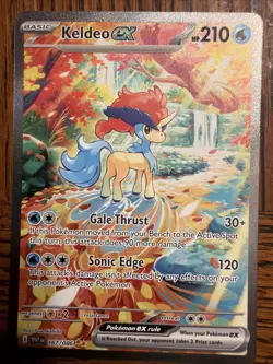 POKEMON TCG SV WHITE FLARE KELDEO EX 167/086 SPECIAL ILLUSTRATION RARE NEAR MINT - Image 1