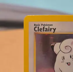 Pokemon TCG Clefairy Base Set 5/102 1999 Unlimited Holo Rare WotC LP - Image 2