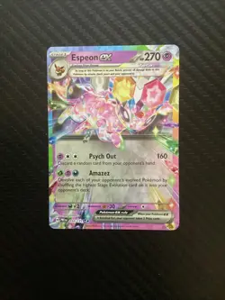 Pokemon TCG: Prismatic Evolutions - Espeon ex (034/131) Double Rare Holo NM - Image 1