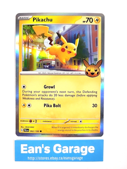 Pokemon Trick or Trade 2023 Pikachu Basic 062/193 Common Holo - MN - Image 1