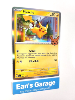 Pokemon Trick or Trade 2023 Pikachu Basic 062/193 Common Holo - MN - Image 2