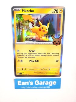 Pokemon Trick or Trade 2023 Pikachu Basic 062/193 Common Holo - MN - Image 4