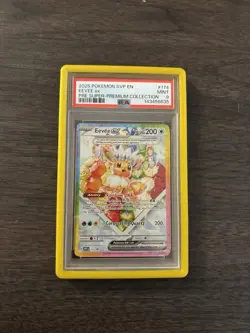 Pokemon Prismatic Evolutions SPC Promo #174 Eevee EX Psa 9 (Guard Included) - Image 1