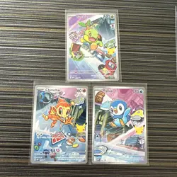 Pokemon 2026 First Partners Illustration Collection Promo Set - Sinnoh Starters - Image 1