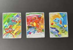 Pokemon TCG First Partner Illustration Collection Series 1 Kanto GEN 1 Starters - Image 1
