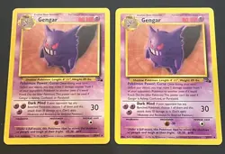 Pokemon Gengar Non Holo 20/62 WOTC Fossil Lot x2 NM/LP+ 🔥🔥 - Image 1