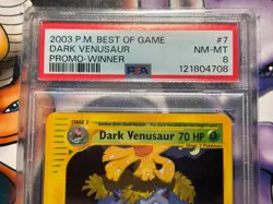 2003 Pokemon ~ Best of Game Winner Promo ~ Dark Venusaur #7 ~ PSA 8 NM-MT - Image 2