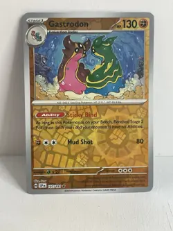 Pokemon TCG NM Gastrodon 107/191 Sv08: Surging Sparks Reverse Holo - Image 1