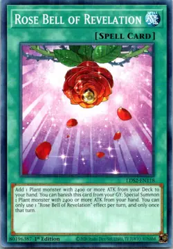 Rose Bell Of Revelation LDS2-EN118 Yu-Gi-Oh! 1st Edition Light Play - Image 1