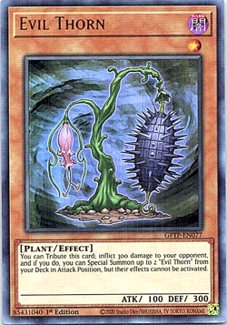 Evil Thorn GFTP-EN077 Yu-Gi-Oh! Light Play 1st Edition - Image 1