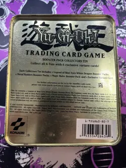 2002 Yugioh TCG Kaiba and Lord of D. Collectors Tin Empty - Image 2