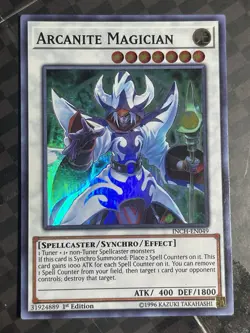 Yugioh! Arcanite Magician INCH-EN049 Super Rare 1st Edition NM - Image 1