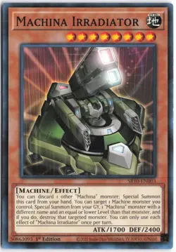 Yugioh - Machina Irradiator SR10-EN003 1st Edition - Structure Deck: Mechanized - Image 1