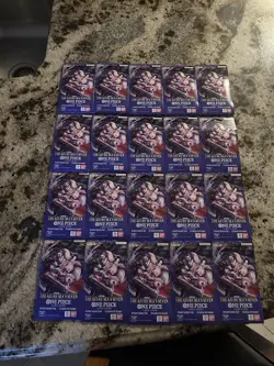 OP14 One Piece Card Game The Azure Sea's Seven Card Lot (20 Packs ) $9 each bids - Image 1