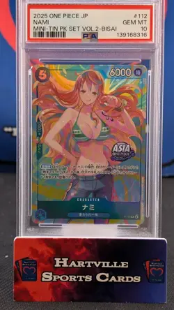 Nami P-112 - One Piece Mini Tin Vol. 2 Asia Region Promo - PSA 10 - Image 1