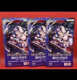 Lot Of 3 One Piece TCG The Azure Sea's Seven Sleeved Booster OP-14 EB04 English - Image 1