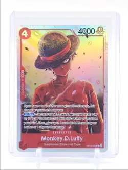 MONKEY D. LUFFY 2025 ONE PIECE LEGACY OF THE MASTER SUPER RARE OP12-015 Q6626 - Image 1