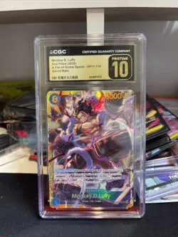 One Piece CCG Monkey.D.Luffy OP11-118 A Fist of Divine Speed CGC 10 Pristine - Image 1