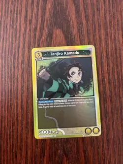 Union Arena TCG Demon Slayer TANJIRO KAMADO R Holo UE05BT/KMY-2-001 - Image 1