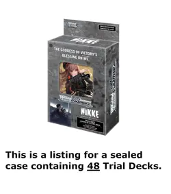 Weiss Schwarz Nikke Goddess Of Victory Trial Deck Display Case (48x Trial Decks) - Image 1