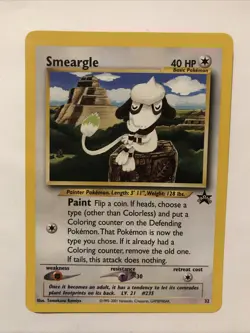 Smeargle #32 Black Star Promo WOTC Pokemon Card - Image 1