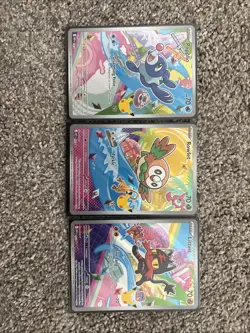 Rowlet Litten Popplio MEP 043 044 045 First Partner Series 1 Promo Pokemon Cards - Image 1