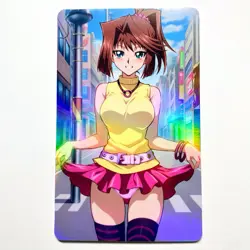 Yu-Gi-Oh! Tea Gardner Sexy Doujin Waifu Girl Lewd Anime Art Goddess Card - Image 1