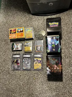 Large Mixed Pokemon TCG Lot, Graded Cards,Tins,Holos,Commons, & More!! - Image 1