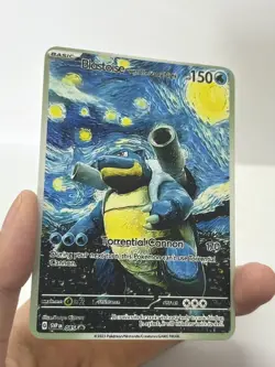 Blastoise With TheScary Night HP150 Gold Metal Pokemon Card-Collectible Gift - Image 3